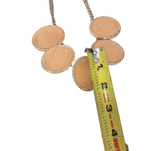 Vintage Women's Faux CRYSTALS Necklace Palm Springs REGENCY Eccentric Modern - Picture 9 of 10